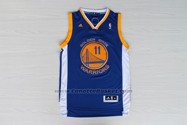 Maglia Golden State Warriors Klay Thompson #11 Blu